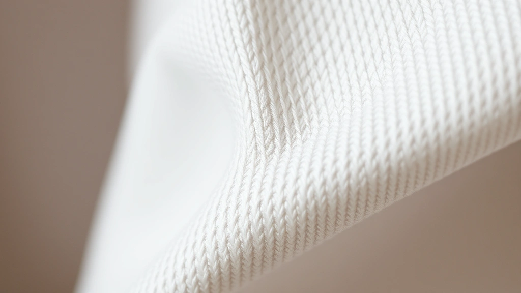Close-up detailed photography of fabric textures showing premium cotton weave and seam construction of a Uniqlo basic garment, macro photography highlighting thread quality and stitching precision, neutral tones, professional product photography style, no labels or branding text, emphasizing durability and craftsmanship
