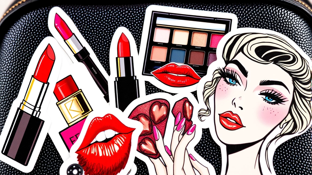 Iconic Fashionista Stickers: Must-Have for Makeup Lovers