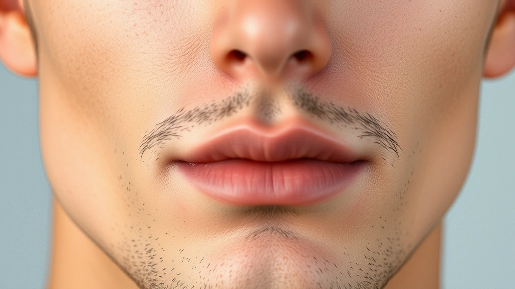 Close-up of male skin showing even complexion after makeup application, highlighting jawline and cheekbone definition with natural matte finish